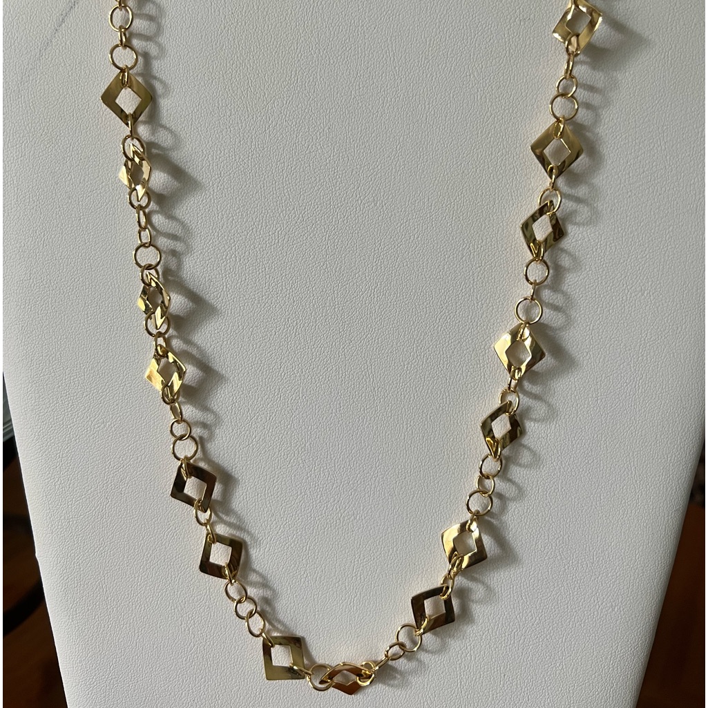 Technibond Gold Bonded Over Sterling Necklace 60$